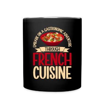 French Food Gifts - Full Colour Mug - black - Front