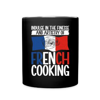 Cadeaux de cuisine française - Mug uni - noir - Devant