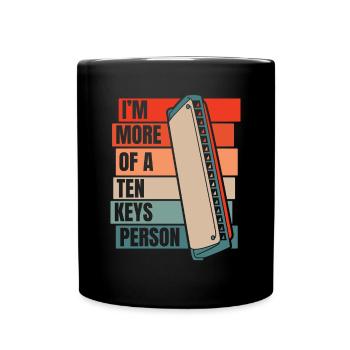 Je suis plus d’une bouche harmoniste de la personne à dix clés - Mug uni - noir - Devant