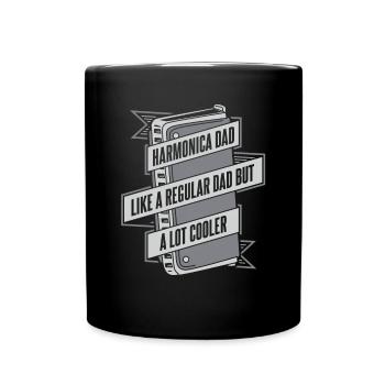 Harmonica Papa Comme Un Papa Ordinaire Mais Plus Cool - Mug uni - noir - Devant