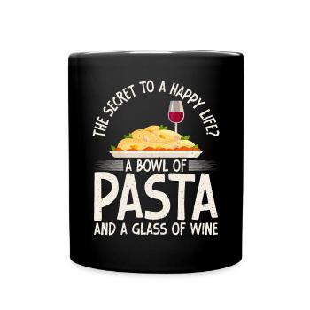 Italian Food Gifts - Tasse einfarbig - Schwarz - Vorne