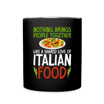 Italian Food Gifts - Full Colour Mug - black - Front