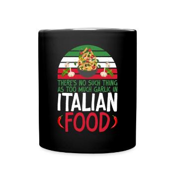 Italian Food Gifts - Tasse einfarbig - Schwarz - Vorne