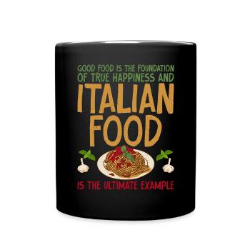 Italian Food Gifts - Full Colour Mug - black - Front