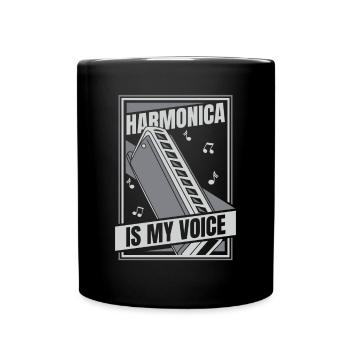 L’harmonica est ma voix Harmoniste Harmoniste - Mug uni - noir - Devant
