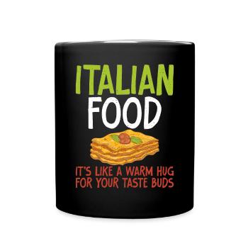 Italian Food Gifts - Tasse einfarbig - Schwarz - Vorne