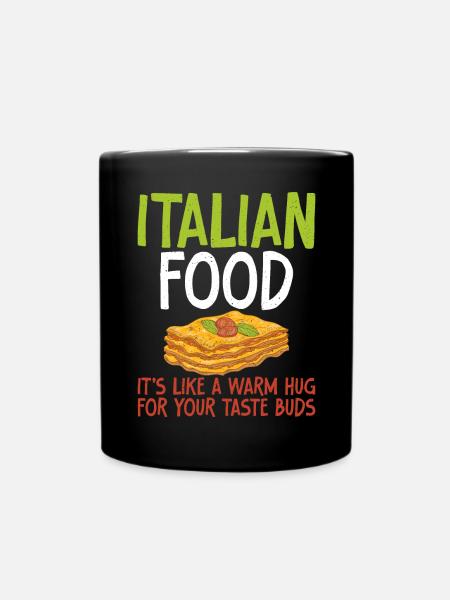 Cadeaux de cuisine italienne - Mug uni - noir