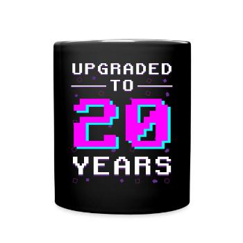 Two Decades Gamer: Retro Hero 20 - Full Colour Mug - black - Front