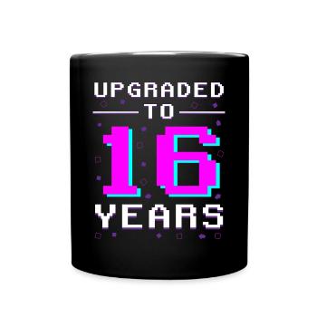 Sweet 16: Retro Gaming Legende - Tasse einfarbig - Schwarz - Vorne