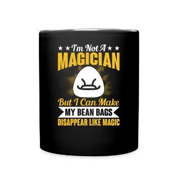 Sacs de haricots de joueur de trou de maïs Tenue de trous de poinçonnage - Mug uni - noir - Devant