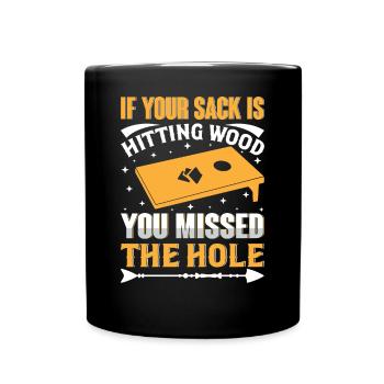 Cornhole Game Lover Cornhole Enthusiast Outfit - Mug uni - noir - Devant
