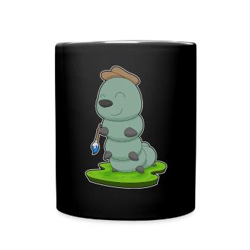 Caterpillar Peinture Pinceau Peintre - Mug uni - noir - Devant