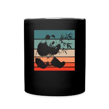 Panda Ours Panda géant japonais - Mug uni - noir - Devant