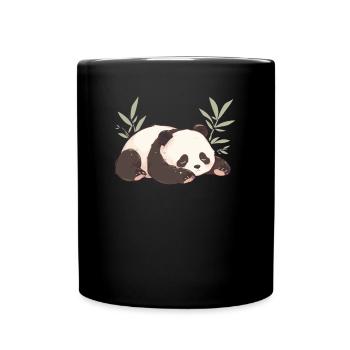 Panda Ours Panda Japonais Endormi - Mug uni - noir - Devant
