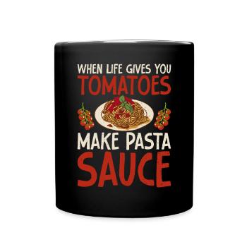 Italian Food Gifts - Full Colour Mug - black - Front