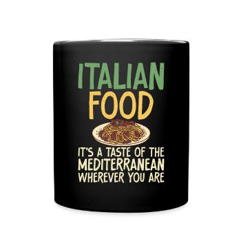 Italian Food Gifts - Tasse einfarbig - Schwarz - Vorne