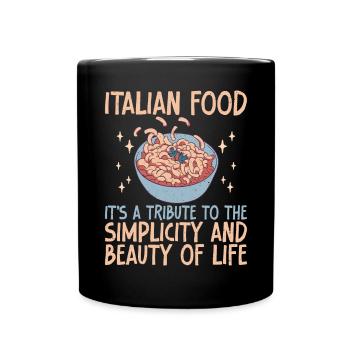 Italian Food Gifts - Full Colour Mug - black - Front