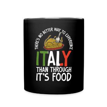 Italian Food Gifts - Tasse einfarbig - Schwarz - Vorne