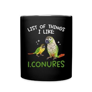 Molina Parakeet Parrot Bird Parakeet - Full Colour Mug - black - Front