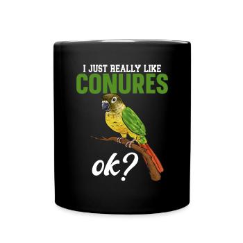 Molina Parakeet Parrot Bird Parakeet - Full Colour Mug - black - Front