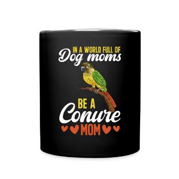 Molina Parakeet Parrot Bird Parakeet - Full Colour Mug - black - Front