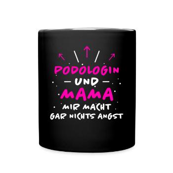 Podologin Spruch Fußpflegerin Podologin Geschenk - Tasse einfarbig - Schwarz - Vorne