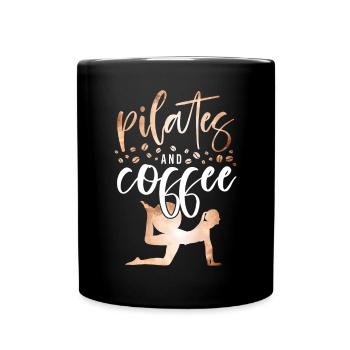 Pilates Instructor Teacher Coffee - Full Colour Mug - black - Front