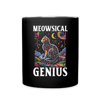 Musique Chat Instrument De Musique Kitty Pet Musicien - Mug uni - noir - Devant