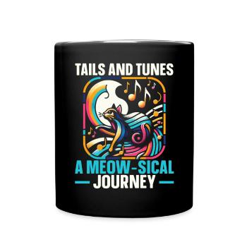 Musique Chat Instrument De Musique Kitty Pet Musicien - Mug uni - noir - Devant
