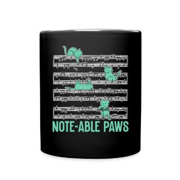 Musique Chat Instrument De Musique Kitty Pet Musicien - Mug uni - noir - Devant
