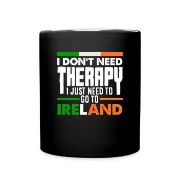 Funny Irishman Ireland Gift - Full Colour Mug - black - Front