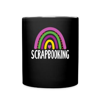 Erinnerungsbuch Scrapbook Sammelalbum Einklebebuch - Mug uni - noir - Devant