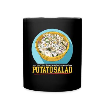 Potato Salad Food Härdöpfelsalat Gift - Full Colour Mug - black - Front