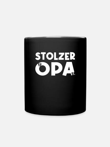 Stolzer Opa - Tasse einfarbig - Schwarz