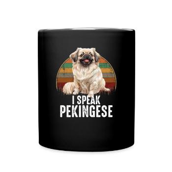 Je parle pékinois - Mug uni - noir - Devant