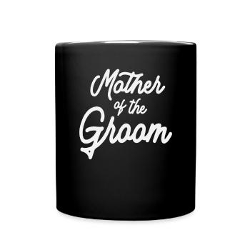Matching Wedding Party - Mother of the Groom - Full Colour Mug - black - Front
