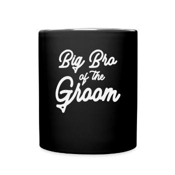 Big Bro Of The Groom - Bachelor Bash Edition - Full Colour Mug - black - Front