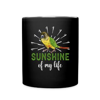 Molina Parakeet Parrot Bird Parakeet - Full Colour Mug - black - Front