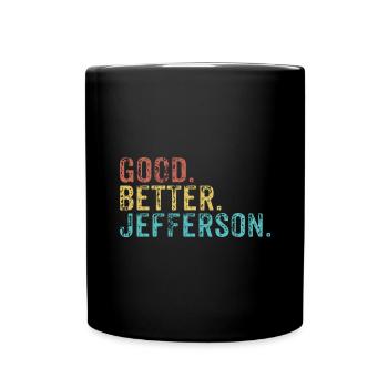 Cool guys are called jefferson - Tasse einfarbig - Schwarz - Vorne