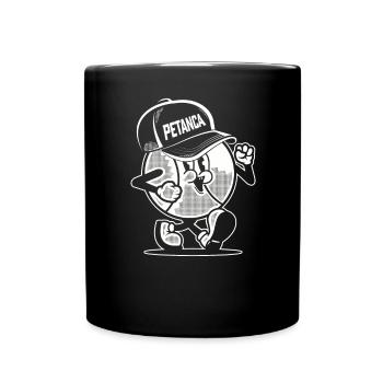 Petanca Legend Boule Kugeln für Bouler Petanque - Tasse einfarbig - Schwarz - Vorne