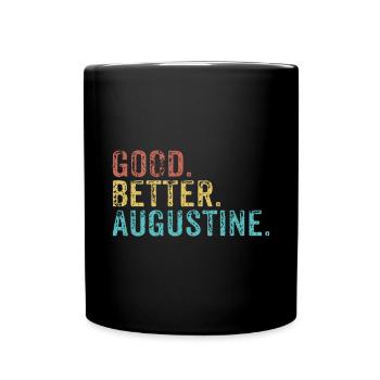 Les mecs cool s’appellent augustine - Mug uni - noir - Devant