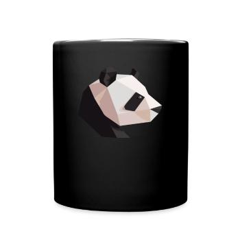 Panda Ours Origami Panda japonais - Mug uni - noir - Devant