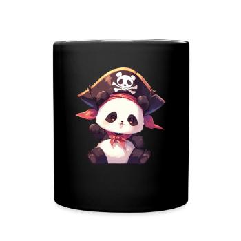 Panda Bear Pirate Panda géant japonais - Mug uni - noir - Devant