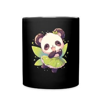 Panda Ours Fée Panda Géant Japonais - Mug uni - noir - Devant