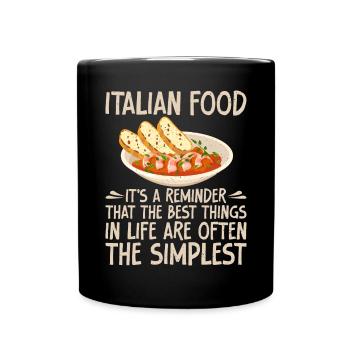 Italian Food Gifts - Full Colour Mug - black - Front