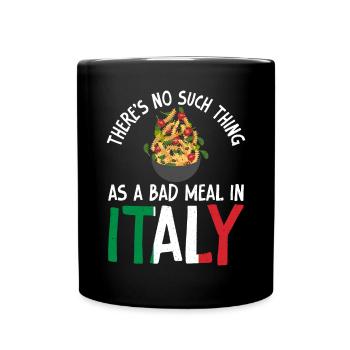 Italian Food Gifts - Tasse einfarbig - Schwarz - Vorne