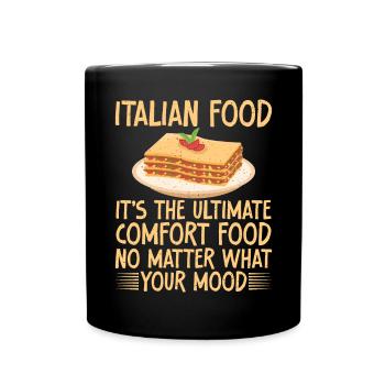 Italian Food Gifts - Tasse einfarbig - Schwarz - Vorne