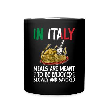 Italian Food Gifts - Full Colour Mug - black - Front