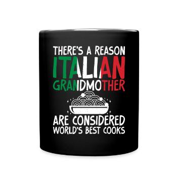 Italian Food Gifts - Tasse einfarbig - Schwarz - Vorne