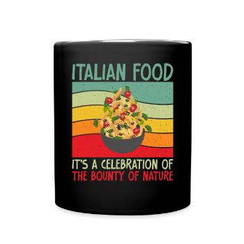 Italian Food Gifts - Full Colour Mug - black - Front